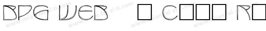 BPG WEB 001 Caps Regular字体转换